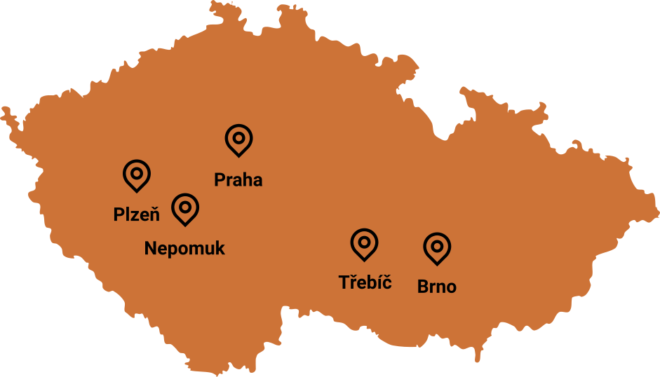 Mapa skladů